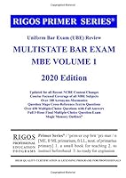 Rigos Primer Series Uniform Bar Exam (UBE) Review Multistate Bar Exam (MBE Volume 1) 1790765501 Book Cover