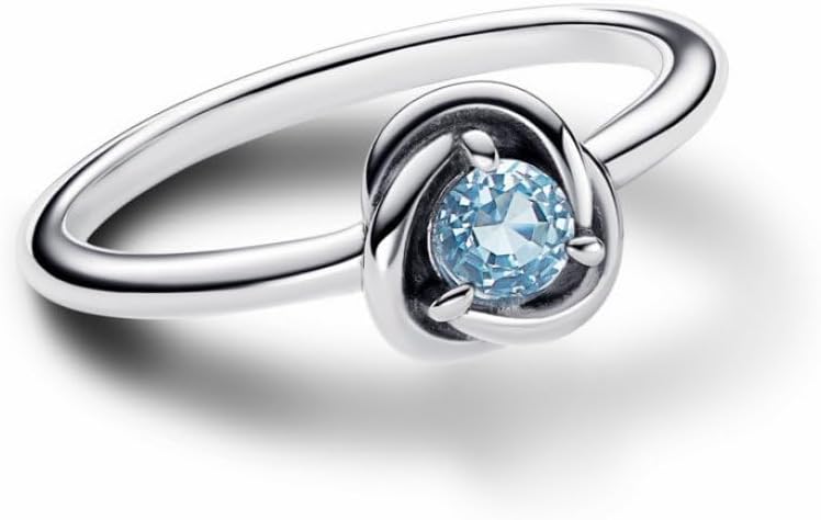 PANDORA March Birthstone Eternity Circle Ring