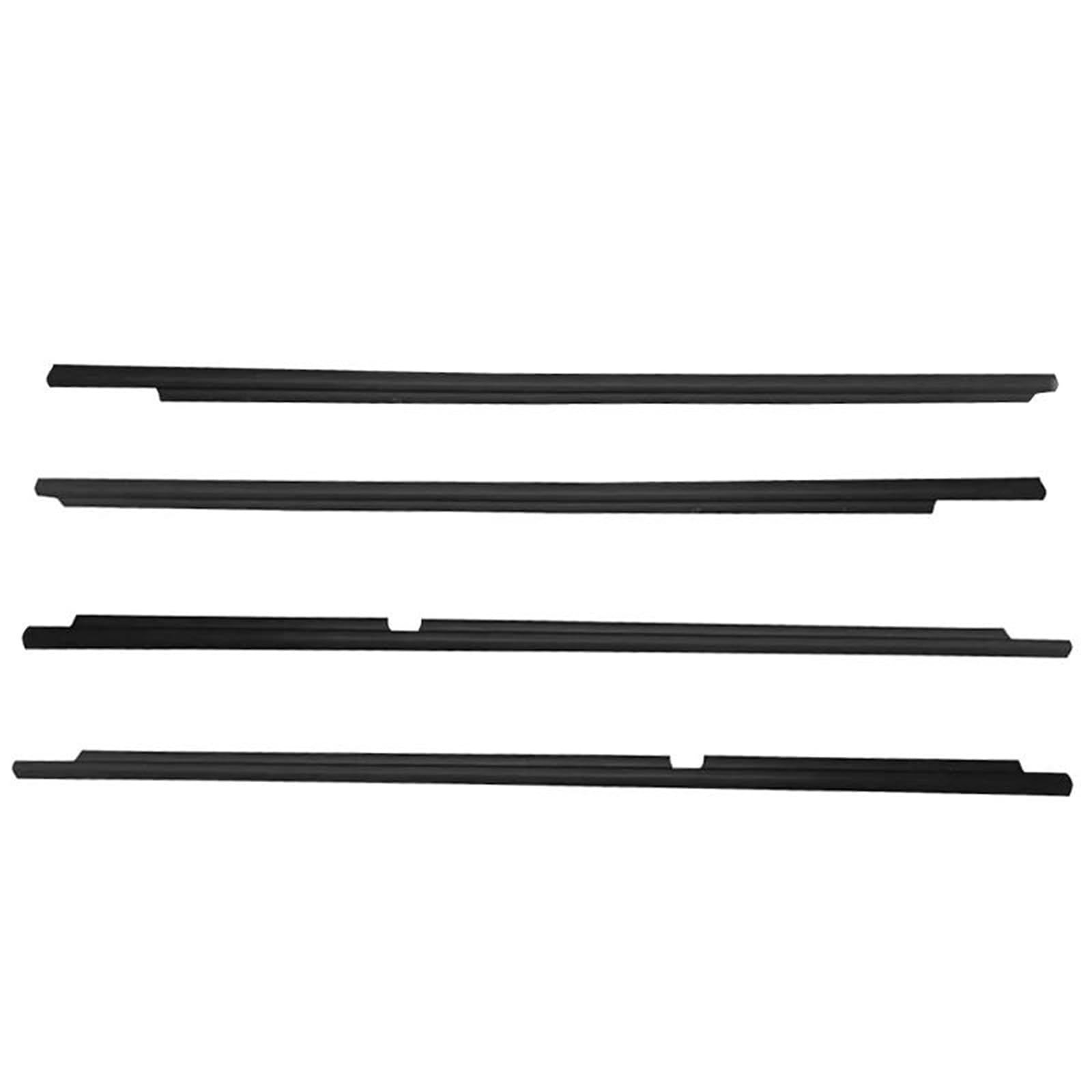 Diqxlgs Black 4Pc Side Door Window Glass Weatherstrip For Toyota For Land For Cruiser Lc100 1998-2007 Seal Belt Moulding Trim(Black)