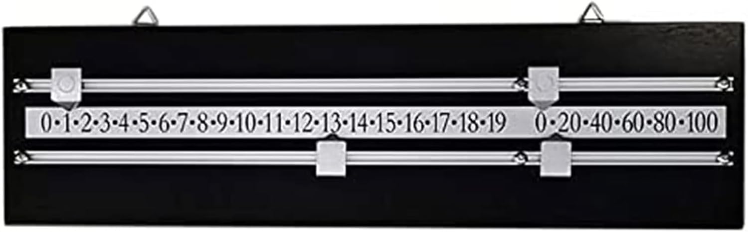 Billiards Scoreboard,Snooker Pool Scoreboard Game Scorer Billiard Accessories, Player Calculation Number Tools, Billiard Density Board Integrator for Home Club Supplies,Yellow (Black)