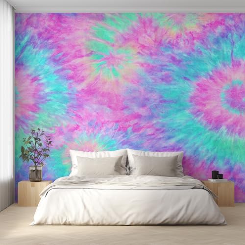 Papier peint panoramique violet pour masquer les défauts d'un mur - 2