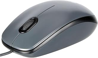 Logitech M90 Wired USB Mouse, 1000 DPI Optical Tracking, Ambidextrous PC/Mac/Laptop - gray