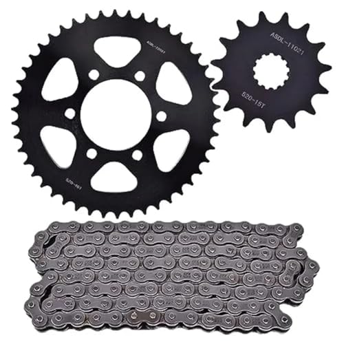 Kit chaîne moto 520 pour Kawasaki ER6f et Ninja 650, pignons 15T 46T durables