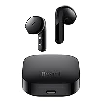 XIAOMI Redmi Buds 6 Active Wireless Bluetooth Earbuds Semi-In-Ear Earbuds Noise Reduction with Dual Microphone, Up to 6h+30h Battery Life, Bluetooth 5.4, Google Fast Pair Black