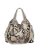 Johnny Was Othilia Black Velvet Cream White Lace Velvet Bag Handbag Purse New