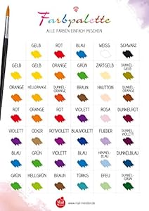 Mal-Meister Farbpalette 1x Farbtabelle