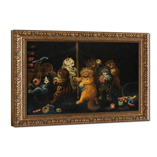 Toile The Maypole de Louis Wain décoration murale élégante pour bureau