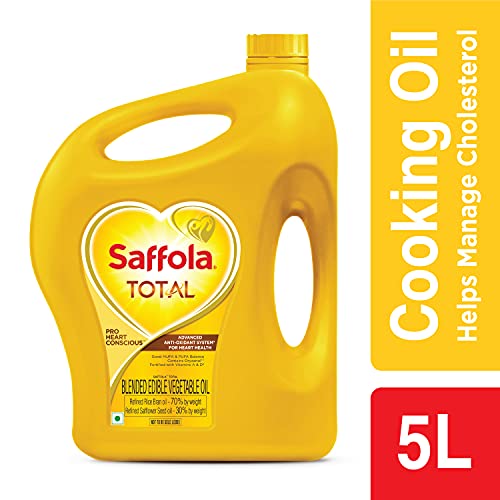 Image of Kohinoor Super Value Authentic Basmati Rice, 5 Kg Pack and Saffola Total Edible Oil 5 Ltr