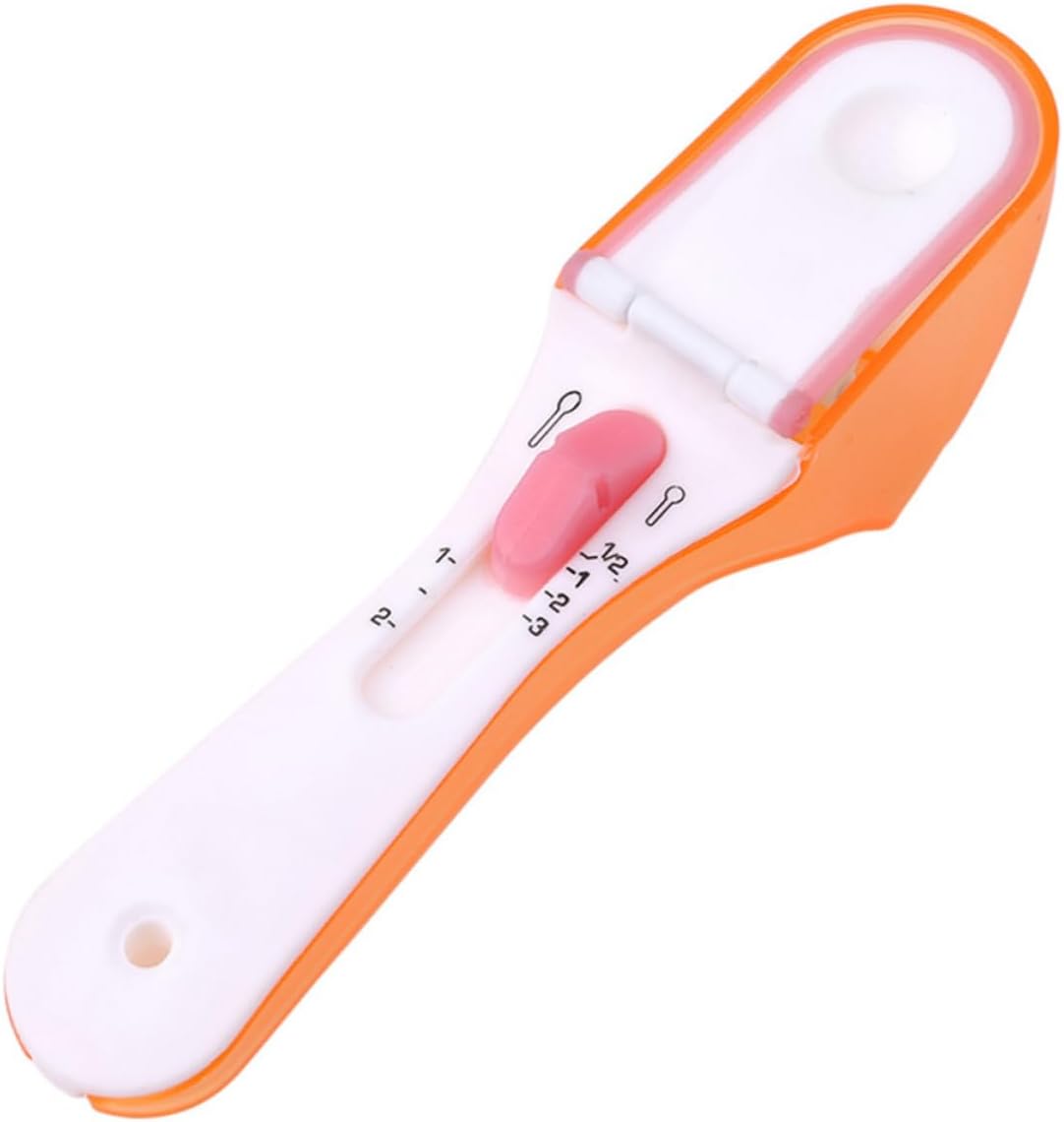 2pcs Adjustable Measuring Spoon Plastic Measuring Spoons Cups Kitchenware for Cooking Baking Accessories Scale