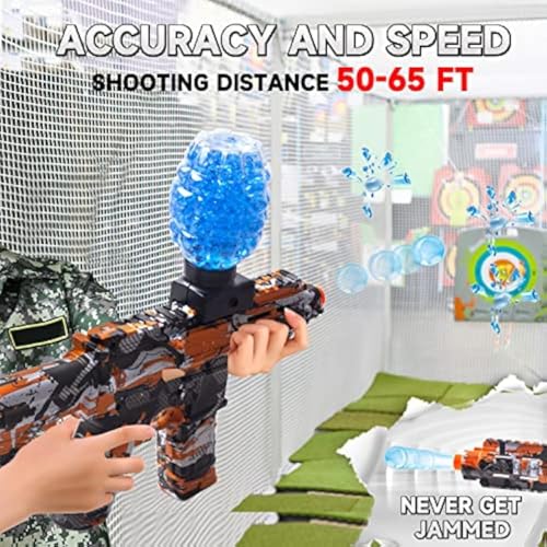 Image of Kammateswara Automatic Gel Blaster Gun in Shooting Gun for Kids with Water Bullets | Outdoor Action Play Shooting Toy for Boys (Elite)