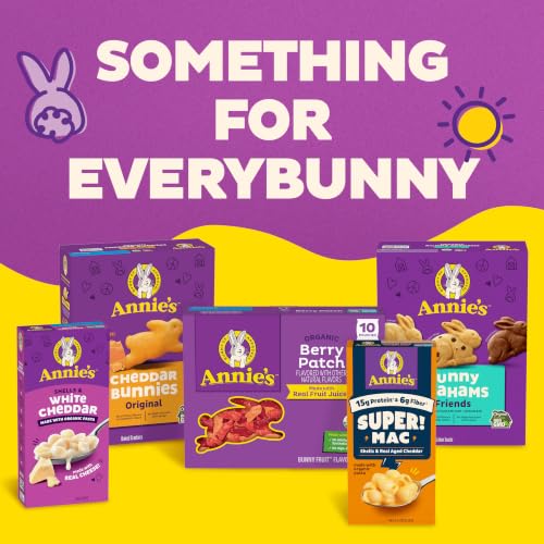 Annie's Organic Berry Patch Bunny Fruit Flavored Snacks, 22 ct, 15.4 oz | Fun Halloween Treats, Strawberry, Cherry & Raspberry Flavors, No High Fructose Corn Syrup, Great for Lunchboxes - image 8