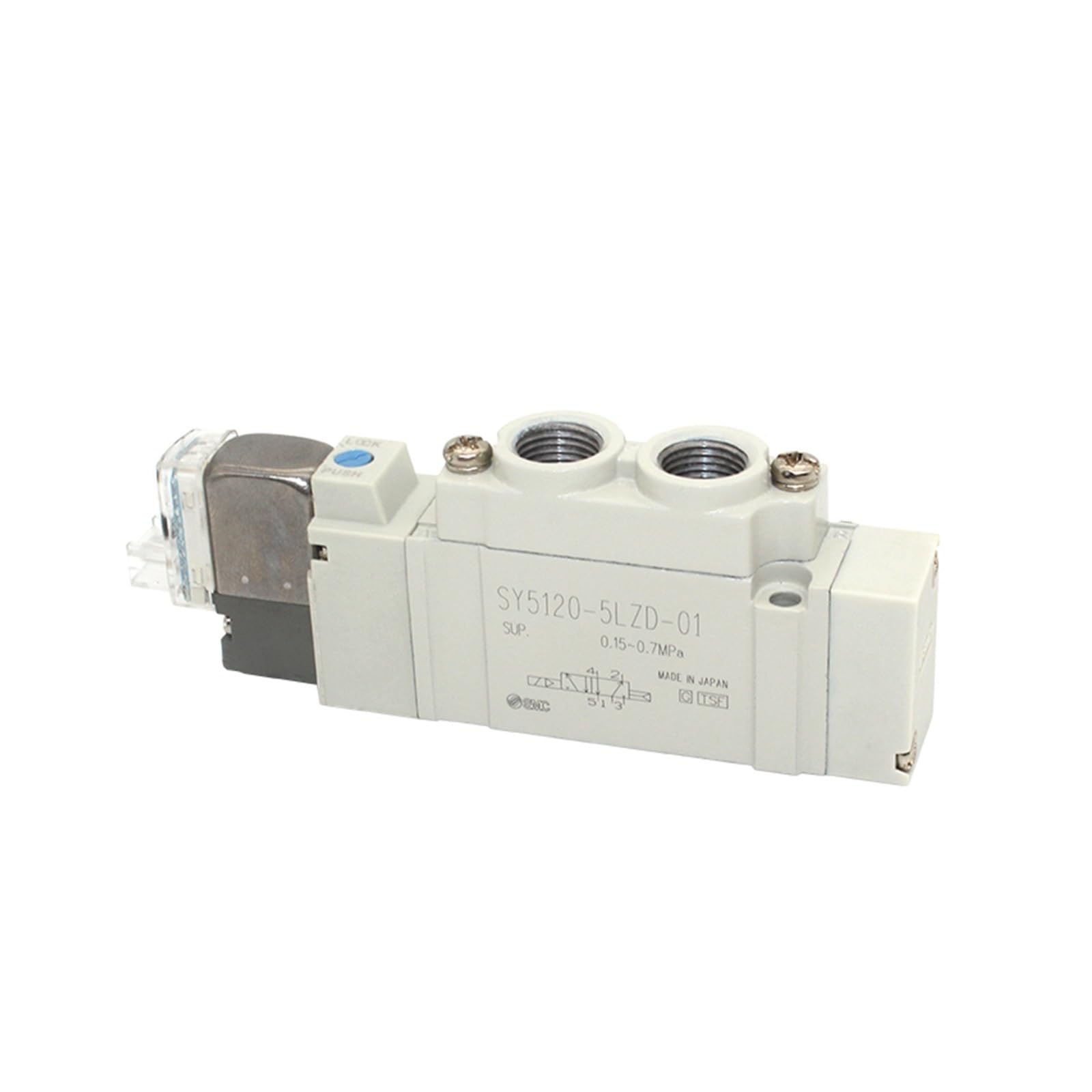 Electrovanne SY3120-5LZD-M5 SMC 5 orifices pour système pneumatique