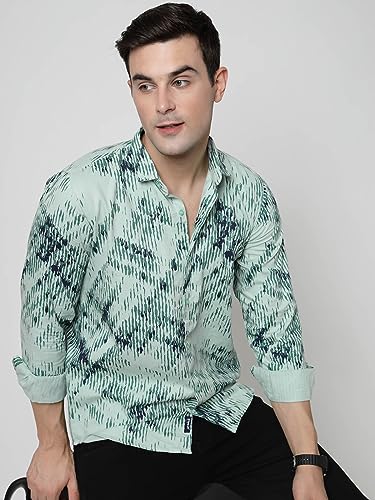 Image of ELYYORK Adwyn Peter Men's Cotton Printed Regular Fit Casual Shirt |Full Sleeve Shirt for men|shirt for men|men's shirt
