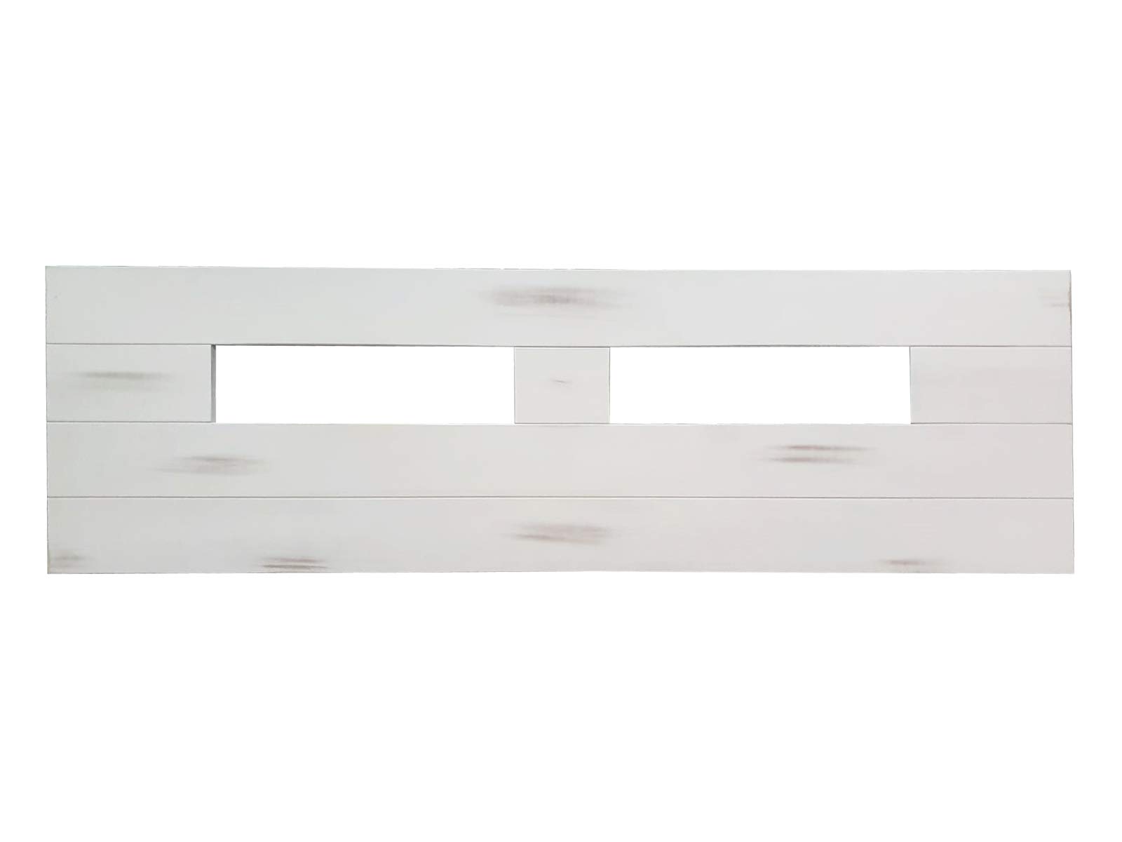 PEJECAR Cabecero de Madera FIORDO, Blanco Vintage, para Pared. Cabecero para Camas de 135 | Cabeceros Madera Pino | Dormitorio Matrimonio | Cabezal Cama (Abierto, para Cama de 135 (145 x 44))