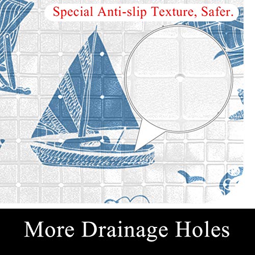 Tapis de bain avec trous de drainage pour protéger toute la famille