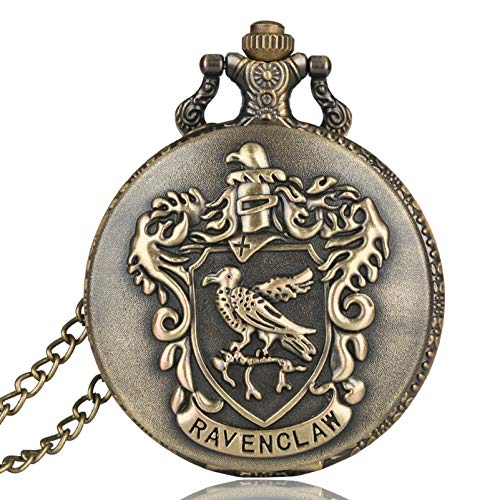 Ravenclaw - Reloj de bolsillo de cuarzo con cadena para hombre y mujer Cover