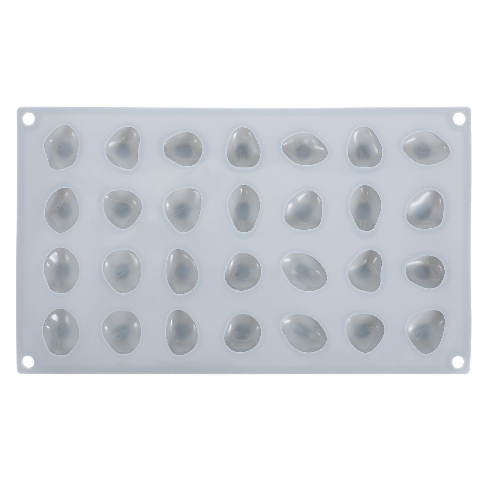 SEWACC 3D Stone Silicone Molds Pebble Baking Pan for Cake Mousse Dessert Plaster Concrete Handmade Chocolate Candy Soap Making Casting Mould