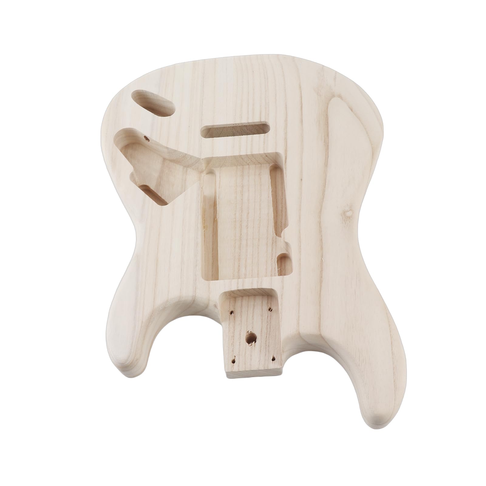 HUIOP Cuerpo de madera pulida tipo guitarra eléctrica de arce con cuerpo de guitarra eléctrica,cuerpo de guitarra baja sin terminar reemplazo cuerpo guitarra eléctrica partes guitarra clásica acústica