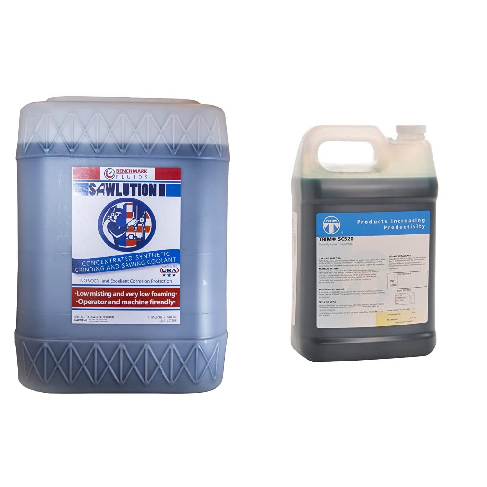 Sawlution II 5 gals Synthetic Grinding Fluid + TRIM Cutting & Grinding Fluids SC520/1 General Purpose Semisynthetic Fluid Concentrate