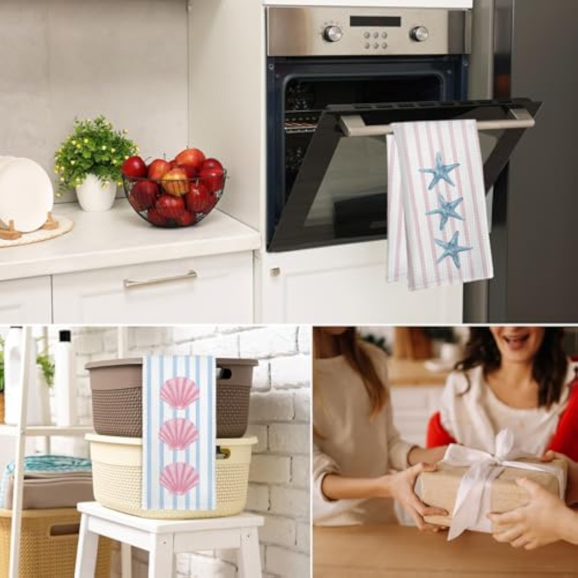 Dish Cloths & Dish Towels Set, Kitchen Essentials Gift