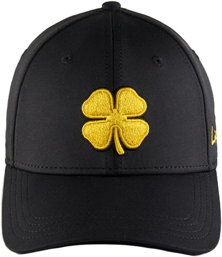 Black Clover Premium Clover 49 Black Hat/Gold Clover L/XL