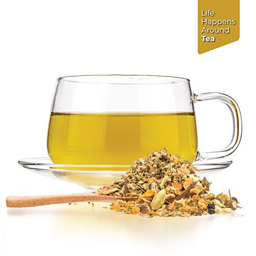 Tealyra - Holistic Health Tea - Turmeric Healthy Tonic - Ginger - Fennel - Cinnamon - Loose Leaf - All-In-One Wellness Blend - Caffeine-Free - 112G (4-Ounce) #TOP2