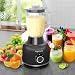 1500W Küchenmaschine und Mixer Kombination, 2,5L Zerkleinerer für Fleisch, Gemüse und Teig, 2L Standmixer mit Glasbehälter, 2 Geschwindigkeitsstufen&Puls... für Smoothies, Saft usw.