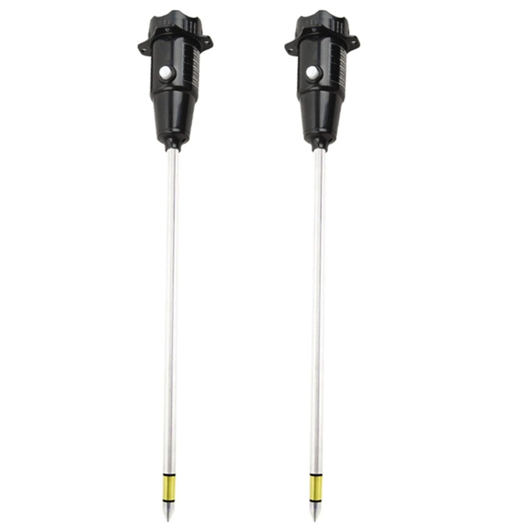 Jnchdghwa Black 2X Long Probe Deep Soil Ph Moisture Meter 2 In-1 Tester-Professional Test Hygrometer