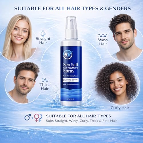 Image of Hair Volumizing Texture Sea Salt Spray 100ml | Strong Hold & Matte Finish | Derma Tested | Enriched with Niacinamide & Biotin | Hair Setting Spray for Men & Women