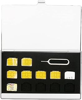 Slots Memory Card Case Case Silver Aluminum Portable Package Storage Box Protector Holder Memory SIM Card Storage Box for 56 13 Slots Water-Resistant Card Case