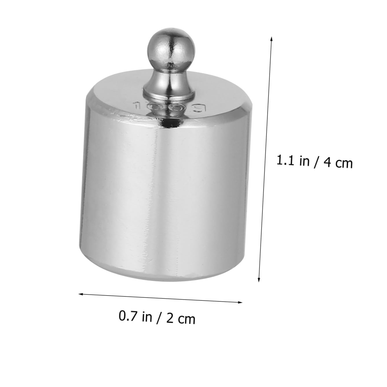 Pesas de Calibración de Acero Cromado Plata, Juego de 3 Piezas para Calibrar Básculas Electrónicas Pinzas Antióxido, Instrumento Educativo de Precisión