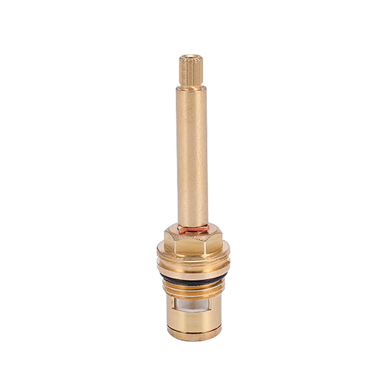 Brass Mixer Tap Cartridge Replacement, Brass Ceramic Faucet Cartridge Replacement Quarter Turn G1/2" 20 Teeth Multicolor 92mm 1pc(Blue)