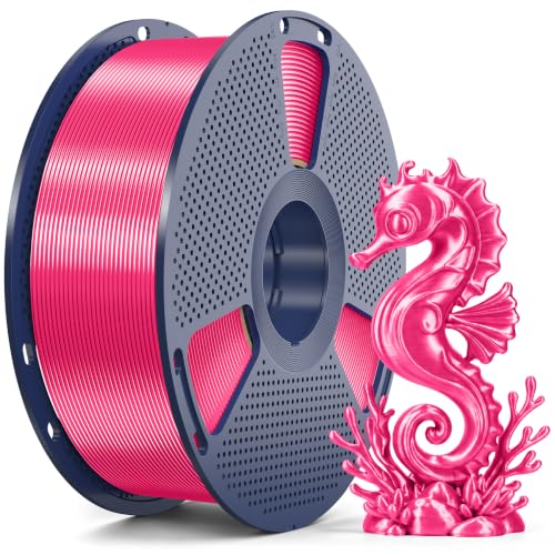 SUNLU Silk 2.0 PLA Filament 1.75mm Vivid Rose, PLA Silk Filament 1KG