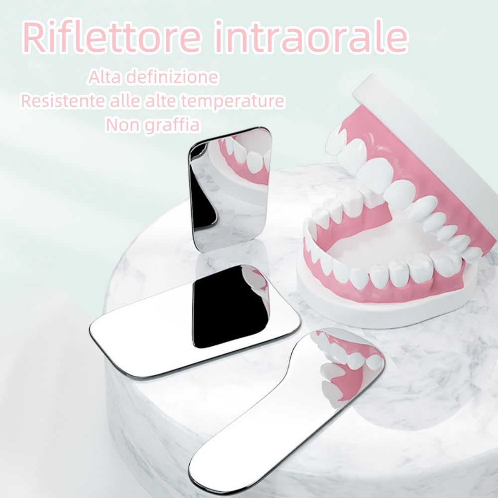 Espejo de fotografía intra-oral dental 5 unidades