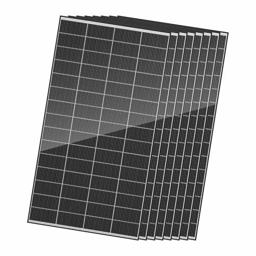 Image of Renogy 320 Watts Solar Panels 8PCS 12V /24V N-Type 18BB Solar Panel Monocrystalline Total 2560W On /Off Grid Application Over 1000 Watt Solar Panel 25% High Efficiency for Homes Roof RV Boat Black