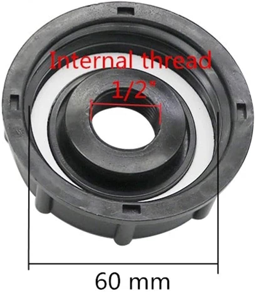TOOLSTAR IBC Adapter, IBC Tank Fittingen S60X6 Fittingen Adapter Water Connector Kits voor Prikkelslang Outlet (S60* 6 Cap Ventiel 3/4 ''Pagode