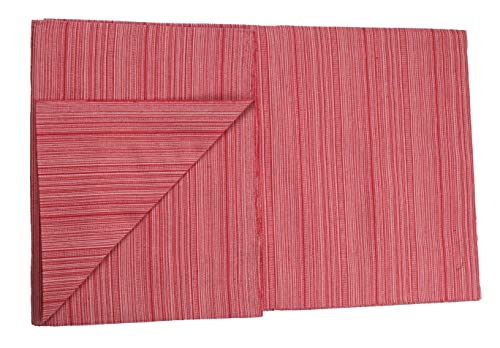 Image of THARUNSHA ELITE 100% Natural Pure Cotton All Weather Blanket /Solapur Bedsheet /Top Sheet /AC Comforter Elegant Design- Single Size 60 inches x 90 inches (Rose Pink)