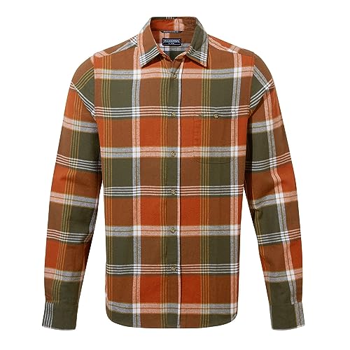 Craghoppers Thornhill Men's Trekking Long Sleeve Shirt, Potters Clay Check, L