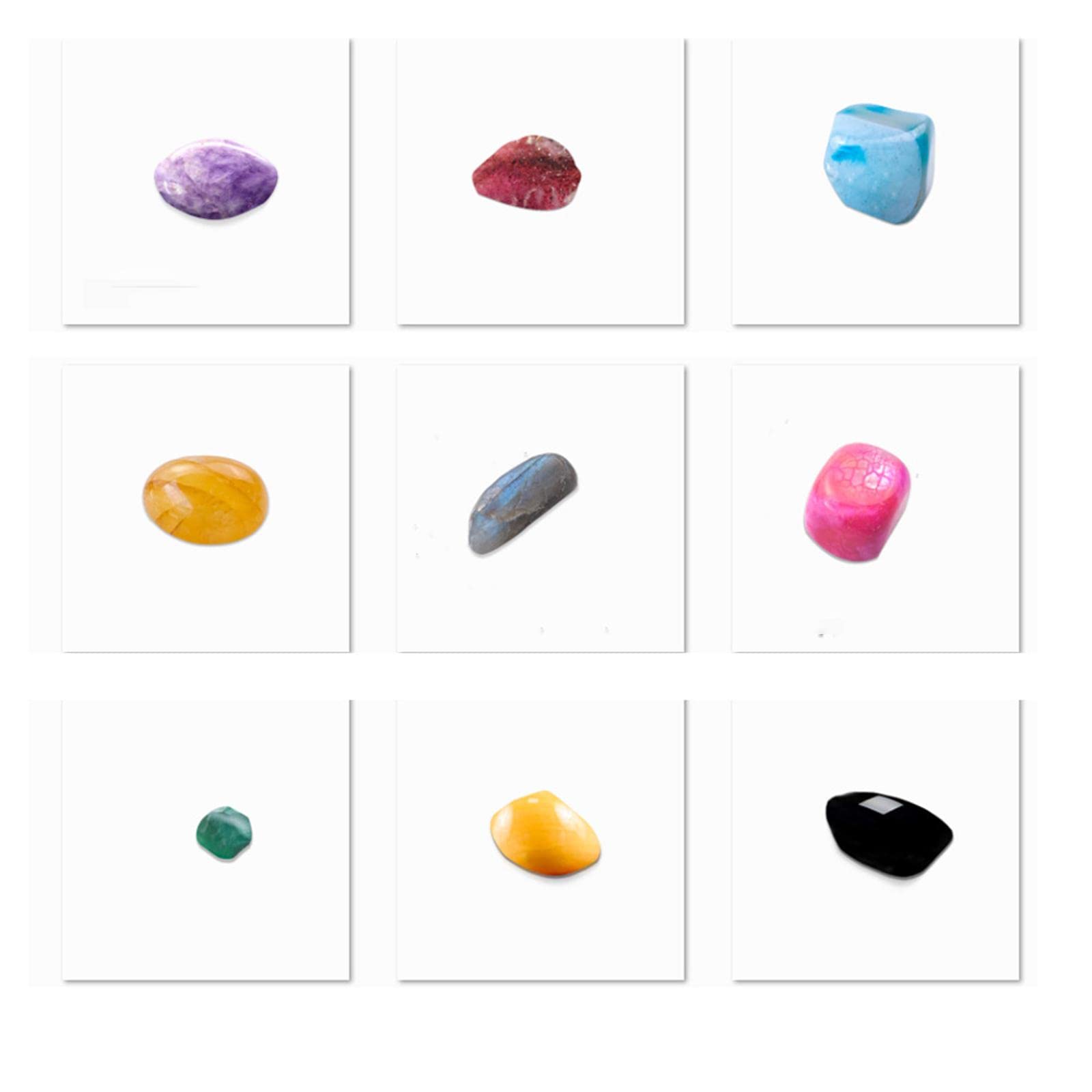 Kit Didattico Rocce Cristalli Minerali 20 Pezzi Pietre in Geologia per Bambini Scatola Da Collezione Adatto per Decorazione Casa, 3 pezzi