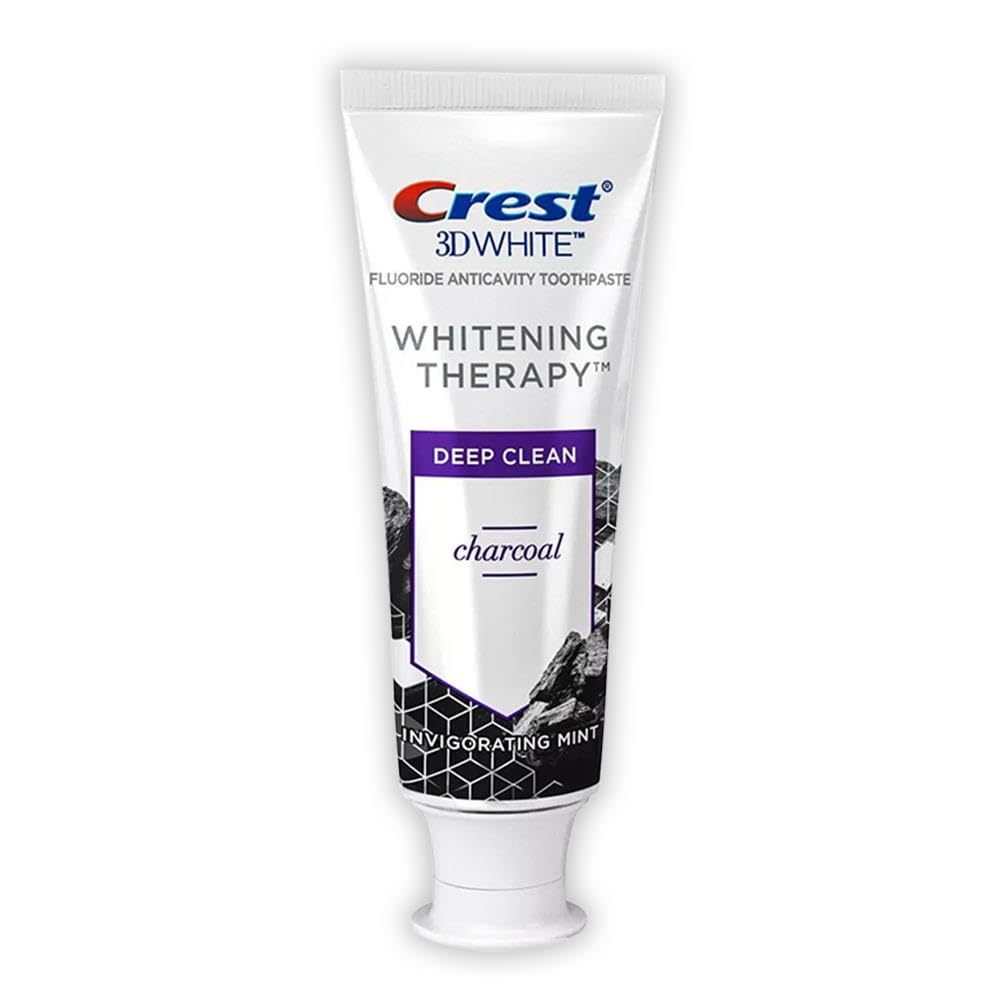 3d White Whitening Therapy Deep Clean Toothpaste Invigorating Oz 79353, mint, Charcoal, 4.1 Ounce