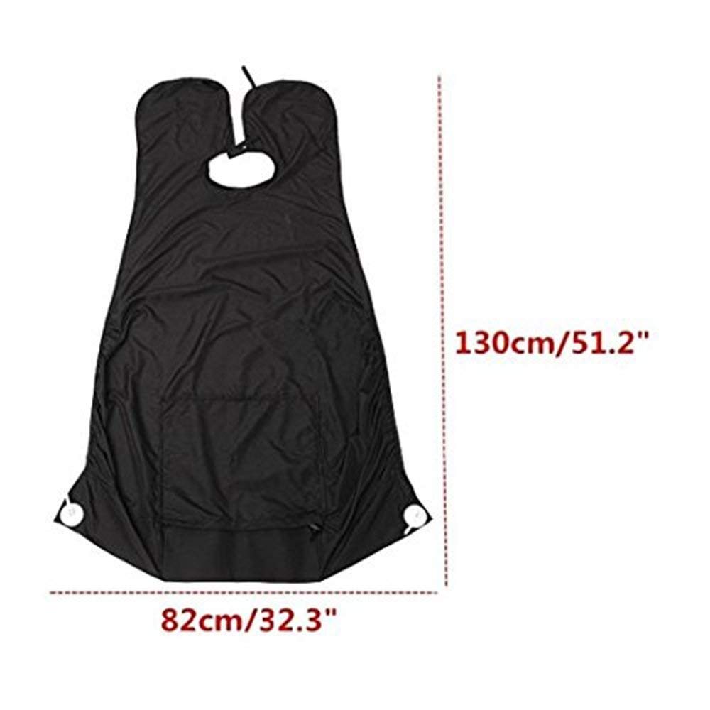 Air Son Beard Apron Beard Clippings Catcher for Shaving Trimming with Waterproof Adjustable Hook and Loop with 2 Strong Suction Cups 2