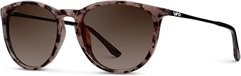 WearMe Pro Drew Women's Polarized Sunglasses, Retro Round Frame, UV400