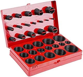 Rubber O-Ring 419pcs Sealing Gasket Washer Sets Assorted O-Ring Seal Tool Black O-Ring Assortment Kit for Machine Repair and Secure Seals