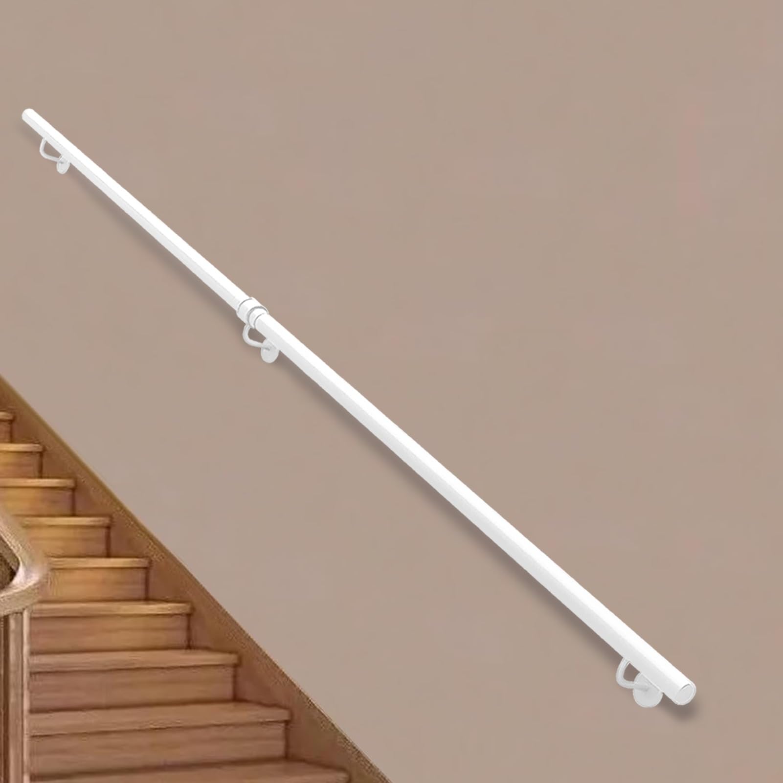 Kit de barre d'appui pour éviter les chutes dans l'escalier intérieur ou extérieur