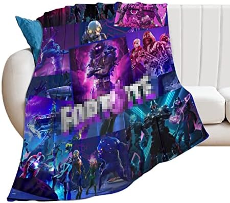 Anime Game Fans Super Soft Anti-Pilling Flannel Throw Blanket for Sofa Bed Car Teenagers Adults 40"x50"