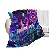 Anime Game Fans Super Soft Anti-Pilling Flannel Throw Blanket for Sofa Bed Car Teenagers Adults 40"x