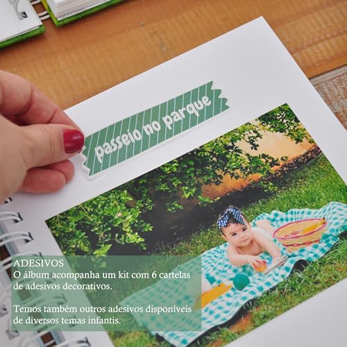 Álbum do Bebê Safari Aquarela