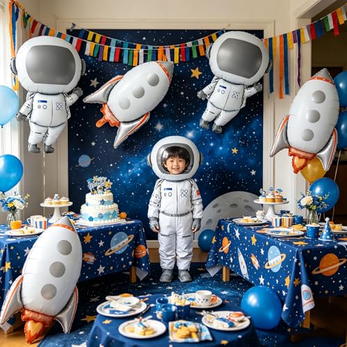 Ballons astronautes et kit fusée pour réussir vos décors de fête