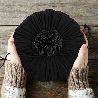 SIQUK Large Dice Bag with Pockets Drawstring Dice Bag DND Big Capacity Storage Pouch for RPG MTG Table Games (Black)