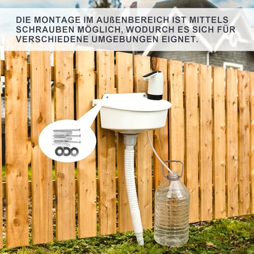 Lavabo mural avec pompe électrique pour garage et cave - 7